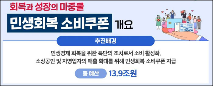 민생회복 소비쿠폰 개요